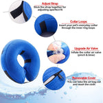 Inflatable Dog Collar Small Medium or Large Dogs and Cats  (Neck: 15" - 19")