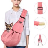 Pet Carrier, Hand Free Sling Adjustable Dog/ Cat - Pink