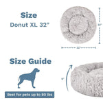 Cat and Dog Calming Bed -  Light Grey