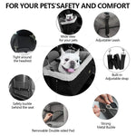 Dog Car Booster Seat - Black