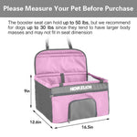 Deluxe Dog Booster Seat - Pink