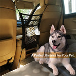 Dog Car Net Barrier with Auto Safety Mesh Organizer