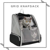 Pet Backpack Carrier for Small Cats Dogs - Black