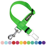 Dog Seat Belt- Neon Green
