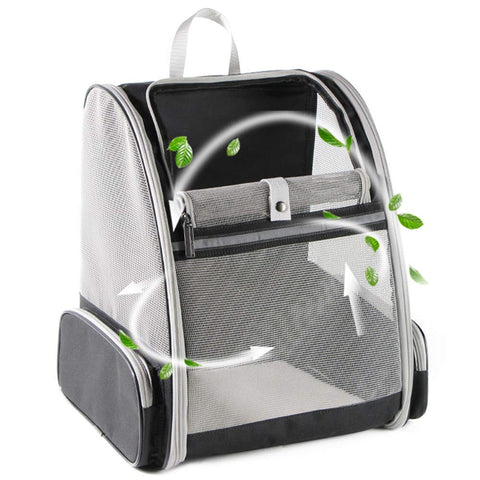 Pet Backpack Carrier for Small Cats Dogs - Black