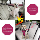 Dog Car Seat Belt -2 Pack Headrest Restraint- Pink