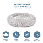 Cat and Dog Calming Bed -  Light Grey