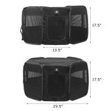 Portable Foldable Pet Dog Cat Playpen - Small Black