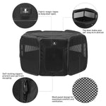 Portable Foldable Pet Dog Cat Playpen - Small Black