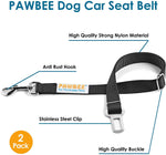 Dog Seat Belt - 2 Pack Black