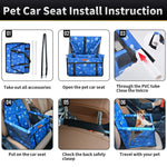 Dog Booster Carseat  - Blue - Small Pets