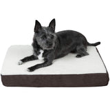 Rectangular Mattress Dog Bed - Sherpa - Espresso