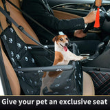 Pet Car Booster Seat - Paw Pattern
