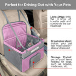 Deluxe Dog Booster Seat - Pink