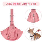 Pet Carrier, Hand Free Sling Adjustable Dog/ Cat - Pink