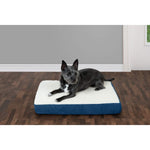 Orthopedic Rectangular Mattress Dog Bed - Sherpa - Navy
