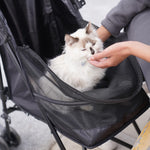 Pet Stroller for Small Dogs & Cats-Grey