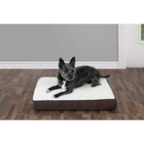 Rectangular Mattress Dog Bed - Sherpa - Espresso