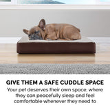 Rectangular Mattress Dog Bed - Sherpa - Espresso