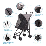 Pet Stroller for Small Dogs & Cats-Grey