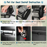 Dog Car Booster Seat- Small Grey