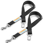 Dog Seat Belt - 2 Pack Black